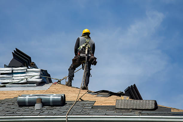 Professional Flat Roof Repair technician working in Edneyville, NC
